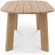 Delta 84 X 39.5 inch Natural Outdoor Dining Table, Oval